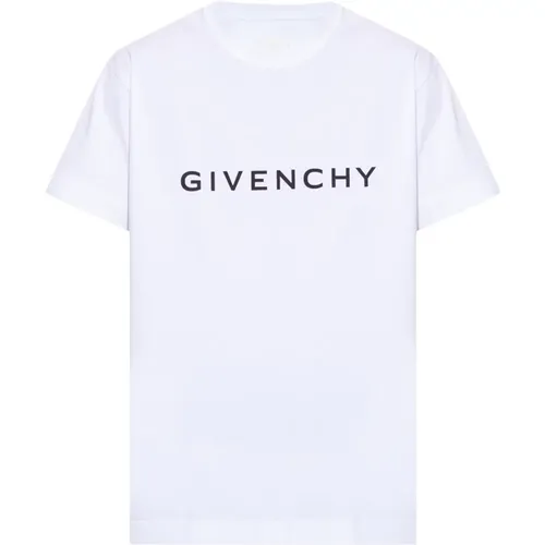 T-shirt with logo , male, Sizes: L, XS - Givenchy - Modalova