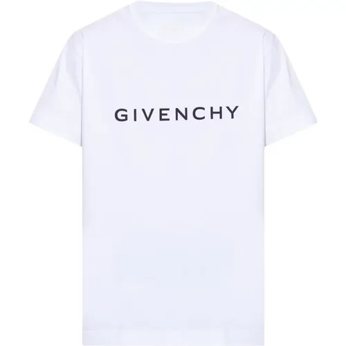 T-shirt with logo , male, Sizes: M, S - Givenchy - Modalova