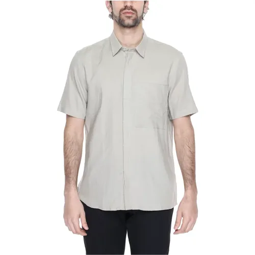 Short Sleeve Linen Blend Shirt , male, Sizes: XS, XL, 3XL, 2XL, S, L, M - Antony Morato - Modalova