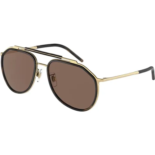 Madison Sunglasses - Gold- Metal Frame , male, Sizes: 57 MM - Dolce & Gabbana - Modalova