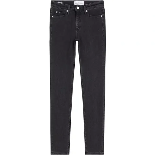 Schwarze Skinny Jeans für Frauen , Damen, Größe: W27 L30 - Calvin Klein - Modalova
