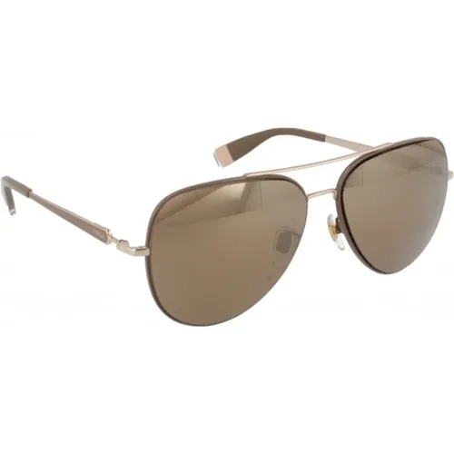 Iconic Mirror Lens Sunglasses , female, Sizes: 58 MM - Furla - Modalova