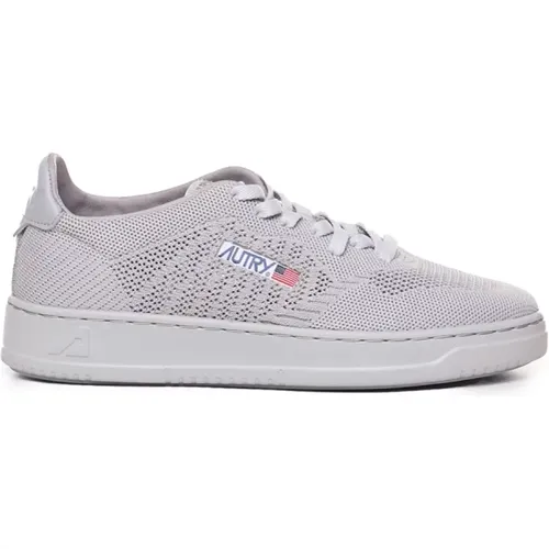 Perforated Grey Sneakers , male, Sizes: 5 UK - Autry - Modalova