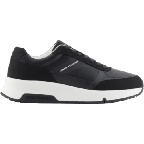 Weiße Sneakers Stilvolle Bequeme Schuhe , Herren, Größe: 44 EU - Armani Exchange - Modalova