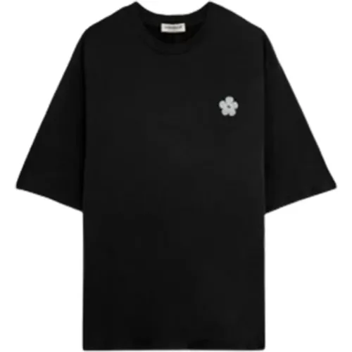 Logo Flower Print T-shirt () , male, Sizes: M, L, S, XS - A Paper Kid - Modalova