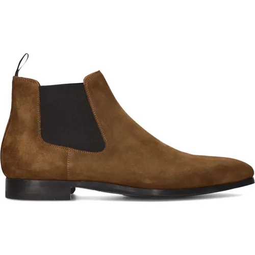 Chelsea Boots Herren Cognac Wildleder - Magnanni - Modalova