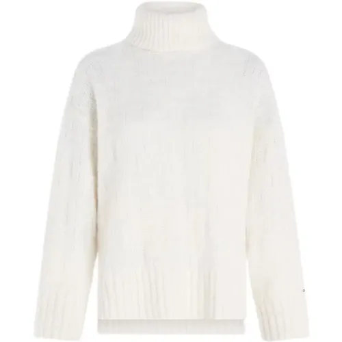 Jacquard Turtleneck , female, Sizes: XS, M, S - Tommy Hilfiger - Modalova