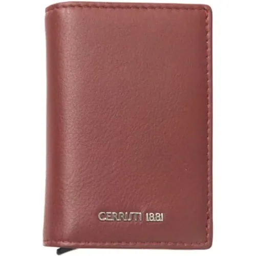 Men's Leather Wallet with Card Holder , male, Sizes: ONE SIZE - Cerruti 1881 - Modalova