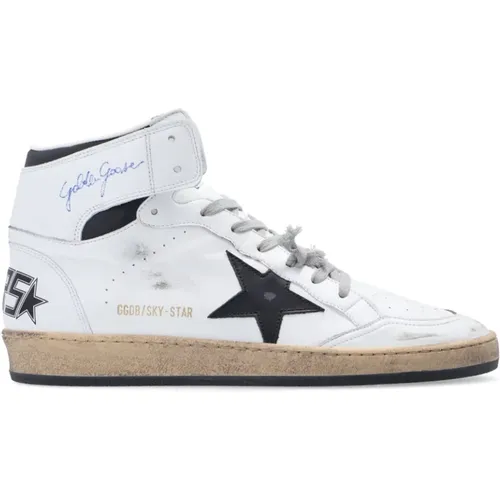 ‘Sky Star’ high-top sneakers , male, Sizes: 6 UK, 7 UK, 11 UK - Golden Goose - Modalova