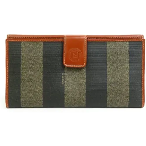 Pre-owned Canvas wallets , female, Sizes: ONE SIZE - Fendi Vintage - Modalova