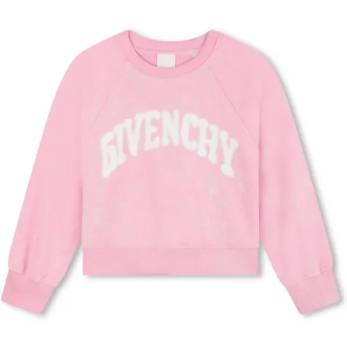 Kinder Rosa Pullover mit Logo-Print - Givenchy - Modalova