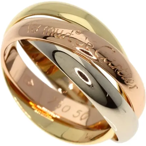 Pre-owned Gold rings , female, Sizes: ONE SIZE - Cartier Vintage - Modalova