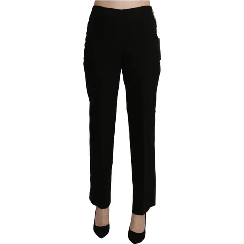 Elegant Straight High-Waisted Pants , female, Sizes: S, 2XL, M, L, XL - Bencivenga - Modalova