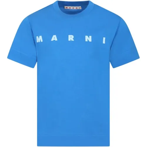 Modisches Logo Print T-Shirt Marni - Marni - Modalova