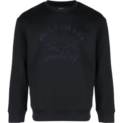 Knitted sweatshirt , male, Sizes: S - PAUL & SHARK - Modalova