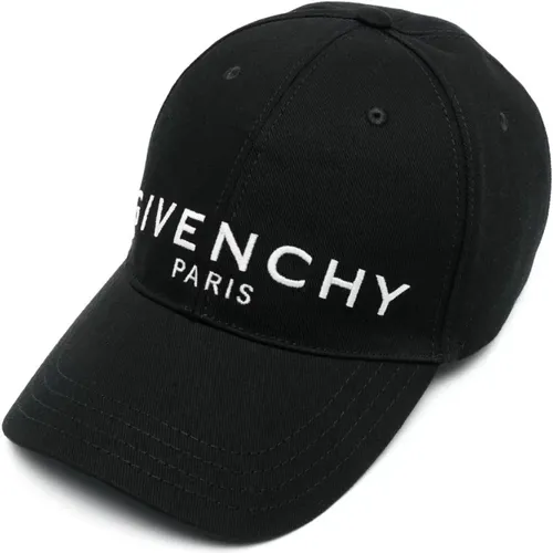 Schwarze Logo-Print Kappe Givenchy - Givenchy - Modalova