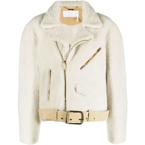 Faux Fur Shearling Jacket , female, Sizes: M - Chloé - Modalova