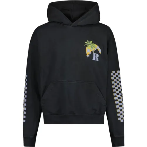 Moonlight Tropics Schwarzer Hoodie , Herren, Größe: S - Rhude - Modalova