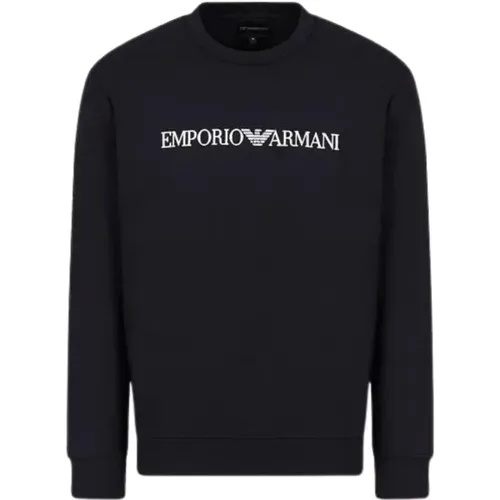 Men's Sweatshirt with Logo Print , male, Sizes: 2XL - Emporio Armani - Modalova
