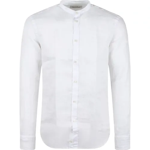 Linen Mandarin Collar Shirt , male, Sizes: M, 3XL, L, 2XL, S, XL, XS - Brian Dales - Modalova