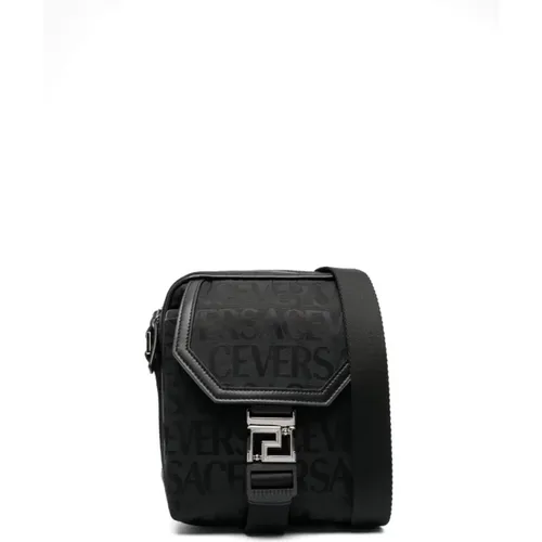 Schwarze Taschen , Herren, Größe: ONE Size - Versace - Modalova