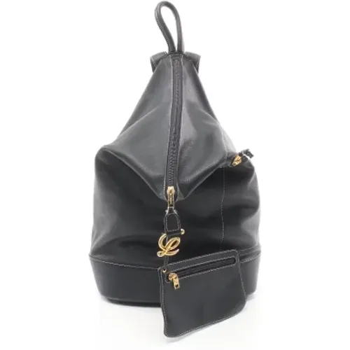 Pre-owned Leather backpacks , female, Sizes: ONE SIZE - Loewe Pre-owned - Modalova