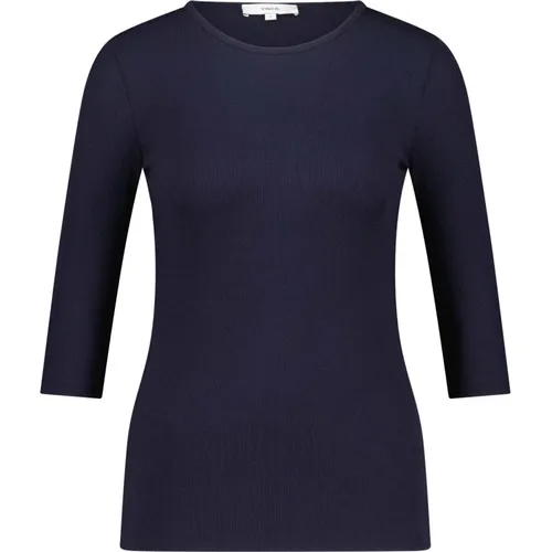 Geripptes 3/4 Arm Shirt , Damen, Größe: XL - Vince - Modalova