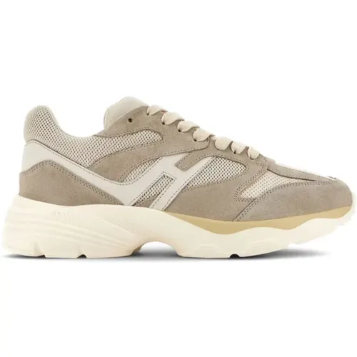 Wildleder Mesh Sneakers , Herren, Größe: 45 EU - Hogan - Modalova