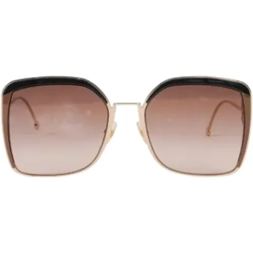 Pre-owned Metal sunglasses , female, Sizes: ONE SIZE - Fendi Vintage - Modalova