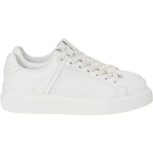 Pre-owned Leather sneakers , female, Sizes: 4 UK - Balmain Pre-owned - Modalova