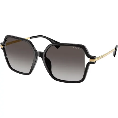 Stylische Sonnenbrille Ra5319U in Schwarz , Damen, Größe: 56 MM - Polo Ralph Lauren - Modalova