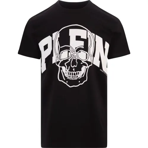 Skull Graphic T-shirt , male, Sizes: S, M, L, XL - Philipp Plein - Modalova