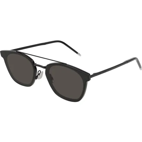 Metall Sonnenbrille SL 28 Stil , Herren, Größe: 61 MM - Saint Laurent - Modalova