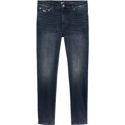 Skinny Simon Dunkle Denim Jeans , Herren, Größe: W29 - Tommy Jeans - Modalova