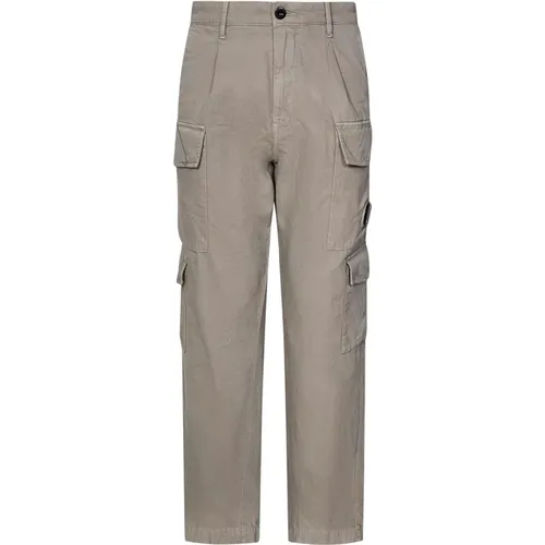 Khaki Multi-Pocket Straight Leg Pants , male, Sizes: M, L, S - C.P. Company - Modalova