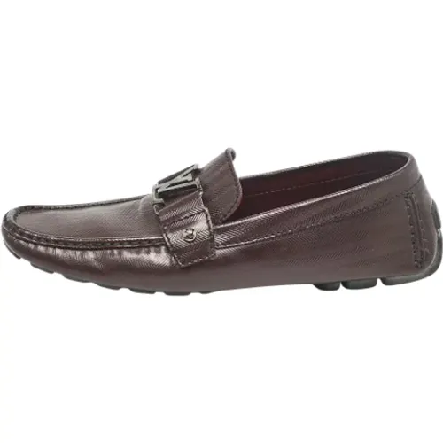 Pre-owned Leather flats , male, Sizes: 9 UK - Louis Vuitton Vintage - Modalova