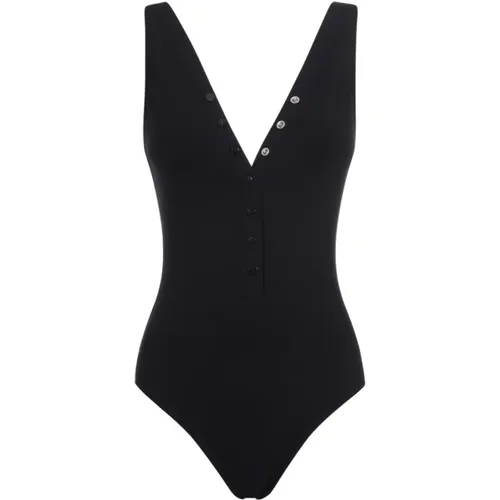 Schwarzer Icone Badeanzug , Damen, Größe: L - Eres - Modalova