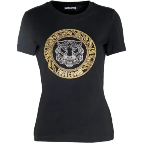Schwarze T-Shirt und Polo Kollektion - Just Cavalli - Modalova