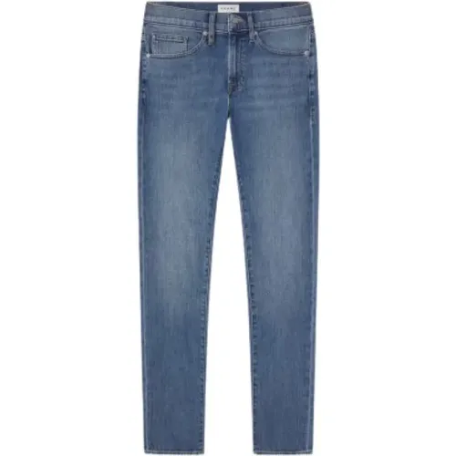 Schmale Straight-Leg-Jeans , Herren, Größe: W36 - Frame - Modalova