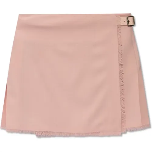 Wool skirt , female, Sizes: 2XS, XS, 3XS - Burberry - Modalova