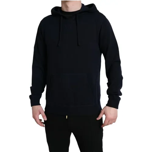 Cashmere Hooded Pullover Sweater , male, Sizes: 3XL - Dolce & Gabbana - Modalova