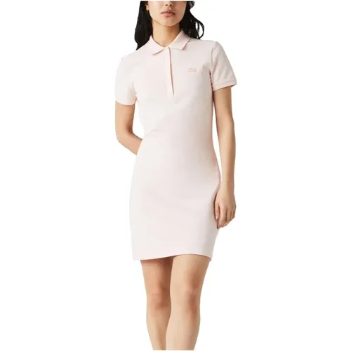 Slim Fit Short Sleeve Polo Dress , female, Sizes: M, S - Lacoste - Modalova