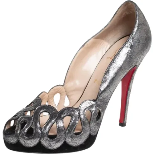 Pre-owned Leather heels , female, Sizes: 4 1/2 UK - Christian Louboutin Pre-owned - Modalova