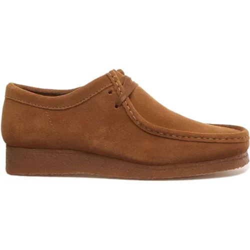 Wallabee Suede Shoes for Men , male, Sizes: 12 UK, 10 UK, 7 1/2 UK, 8 UK, 7 UK - Clarks - Modalova