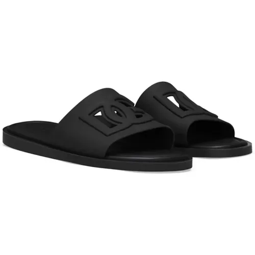 Fashionable Slides for Stylish Summer Look , male, Sizes: 6 UK - Dolce & Gabbana - Modalova