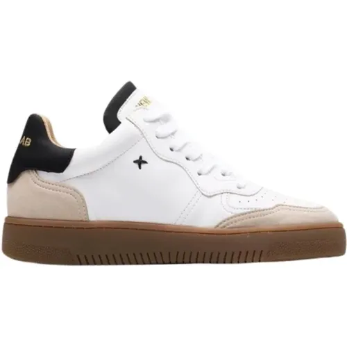 Weiße Kamel Sneakers Nl11 , Damen, Größe: 41 EU - Newlab - Modalova