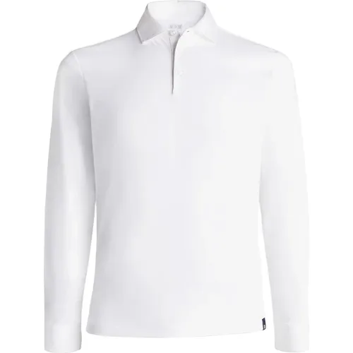 Langärmeliges Polo-Shirt aus Pima-Baumwolle , Herren, Größe: L - Boggi Milano - Modalova