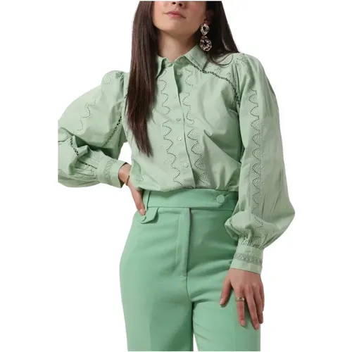 Mint Traum Bluse , Damen, Größe: L - Y.A.S - Modalova