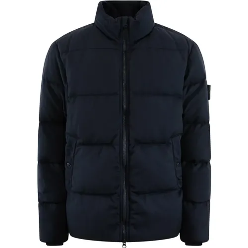 Real Down Jacket for Men , male, Sizes: L, M, XL - Stone Island - Modalova