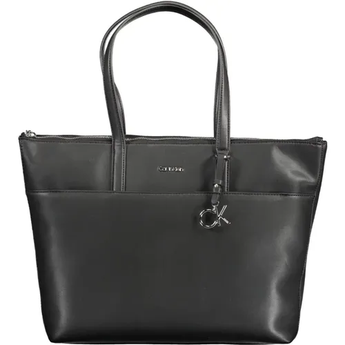 Elegant shoulder bag with contrasting details , female, Sizes: ONE SIZE - Calvin Klein - Modalova